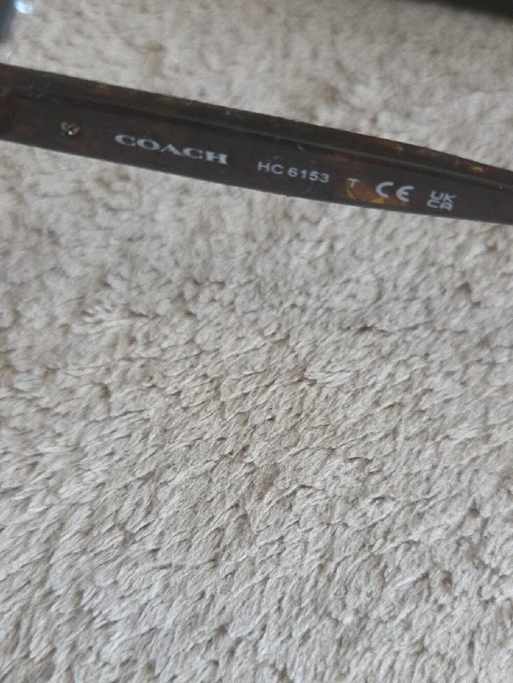 Coach Eyeglasses HC 6153 5547 Glasses Shimmery Dark Brown Tortoise with Case